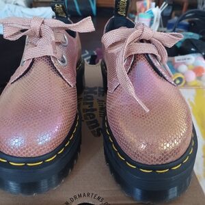 Dr. Martens Pink Metallic Women's Shoes